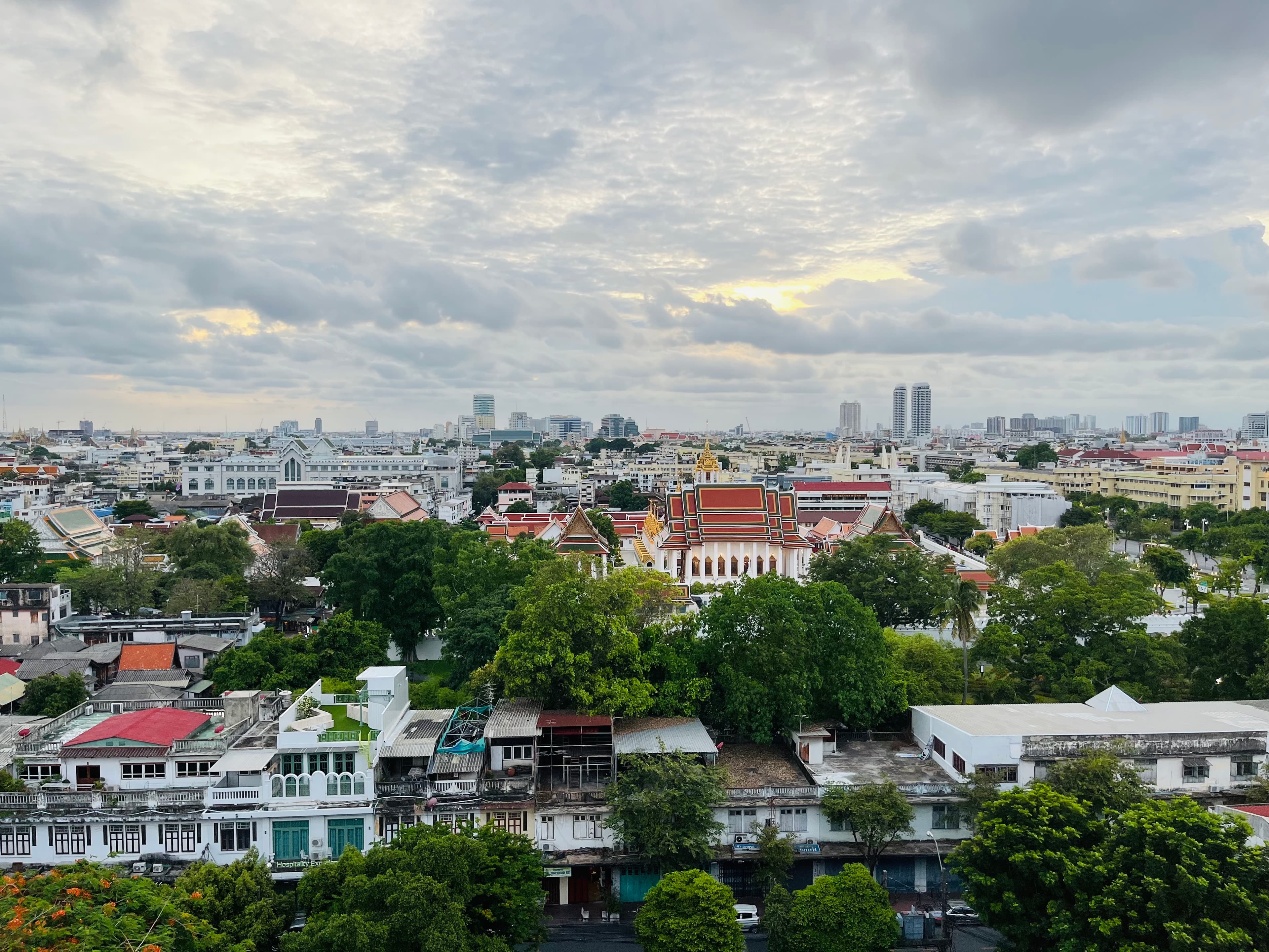 Bangkok from the top of Wat Saket